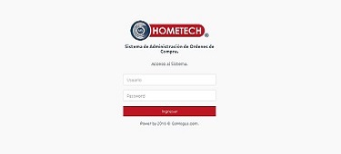 Gomogus Web APP Administración de Ordenes de Compra MSHomeTech
